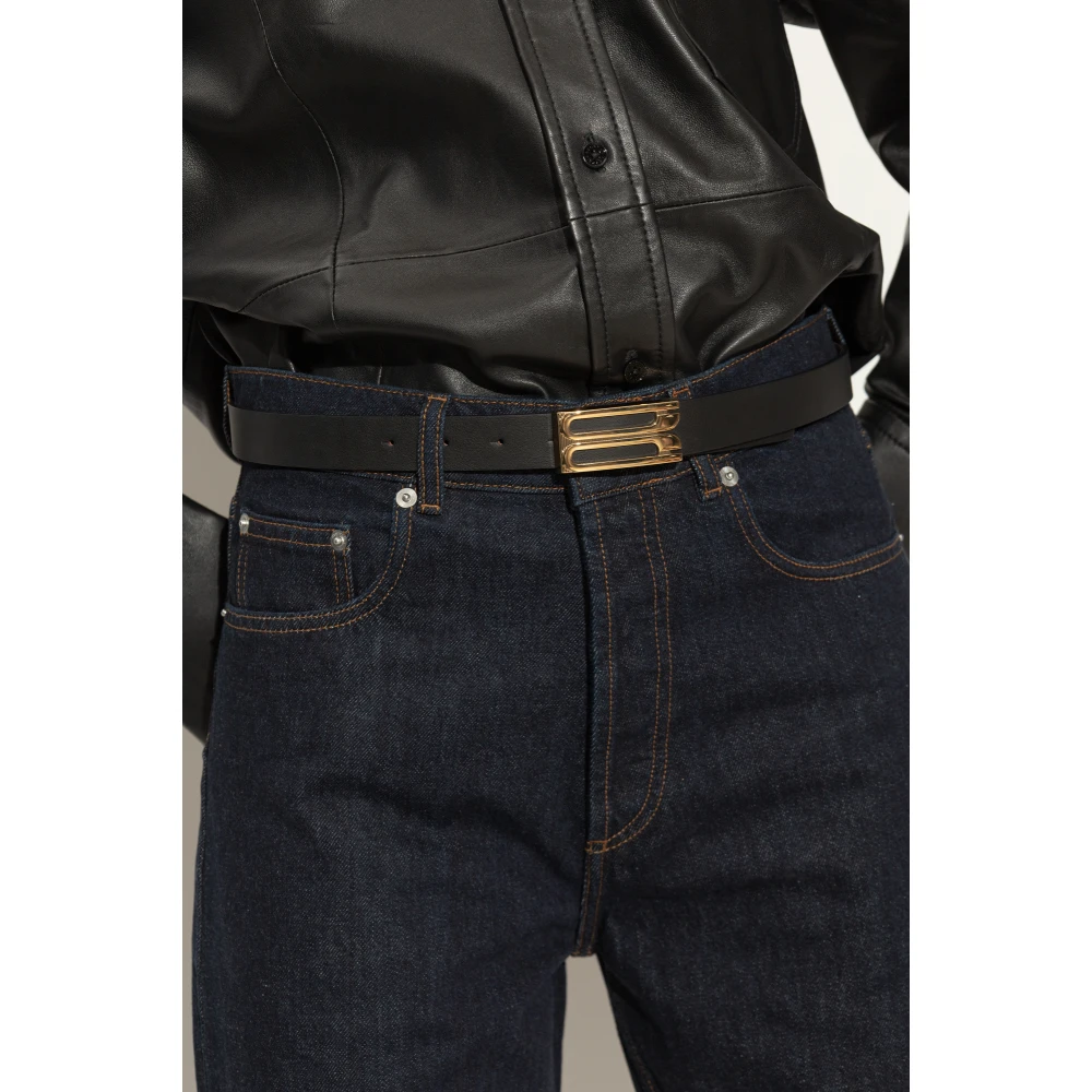Victoria Beckham Leren riem Black Dames