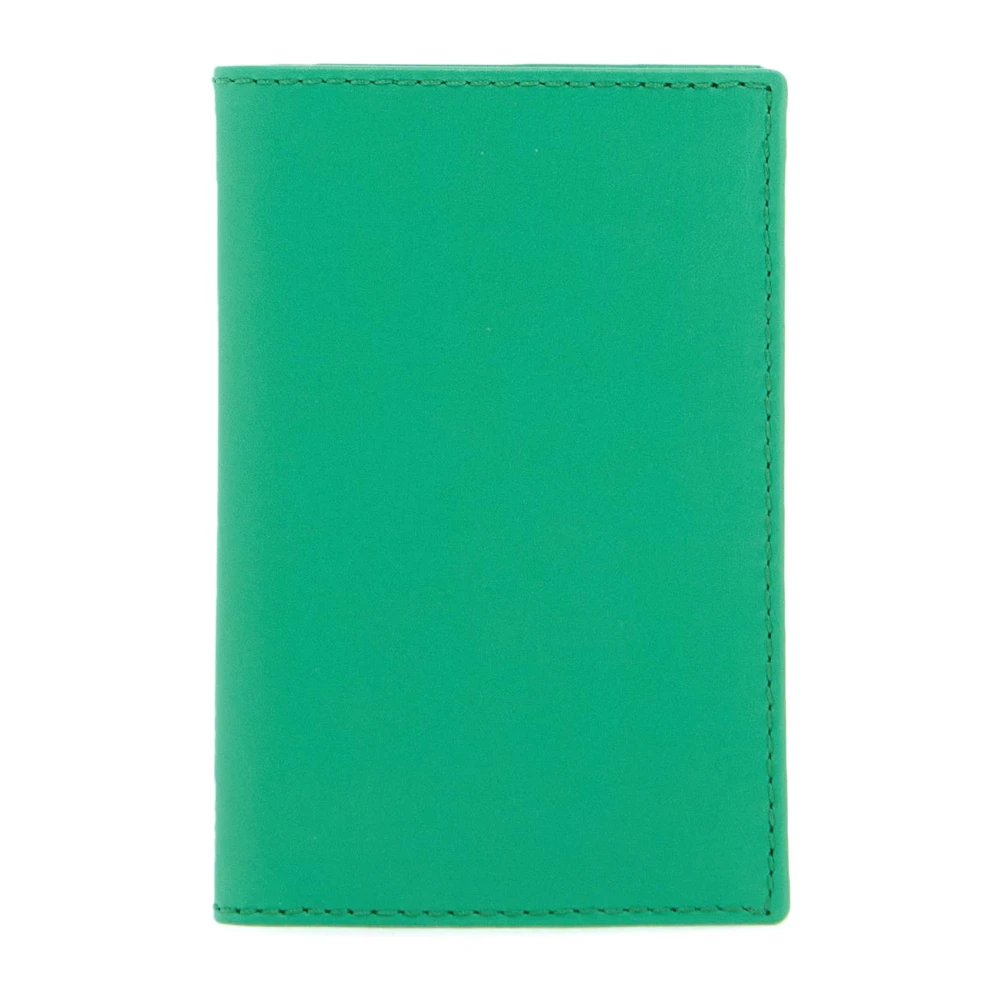 Comme des Garçons Compacte leren portemonnee Green Unisex
