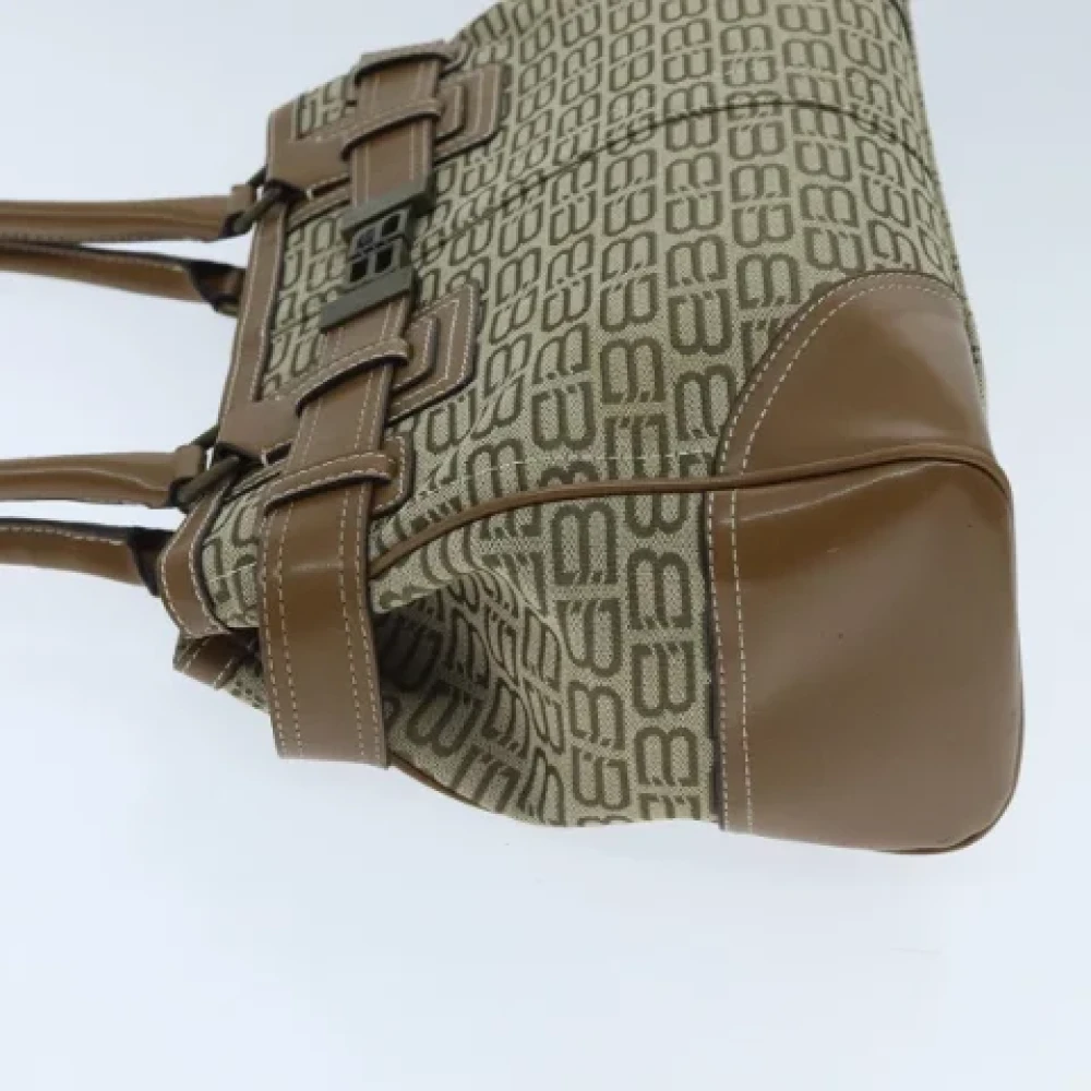 Balenciaga Vintage Pre-owned Canvas balenciaga-bags Beige Dames