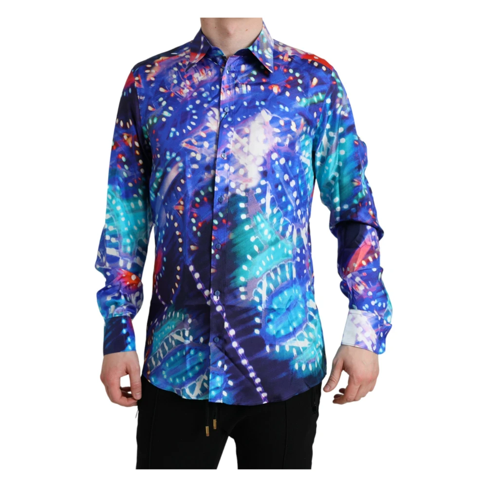 Dolce & Gabbana Men's Multicolor Martini Dress Shirt - Casual Shirts - Xl - Shirts