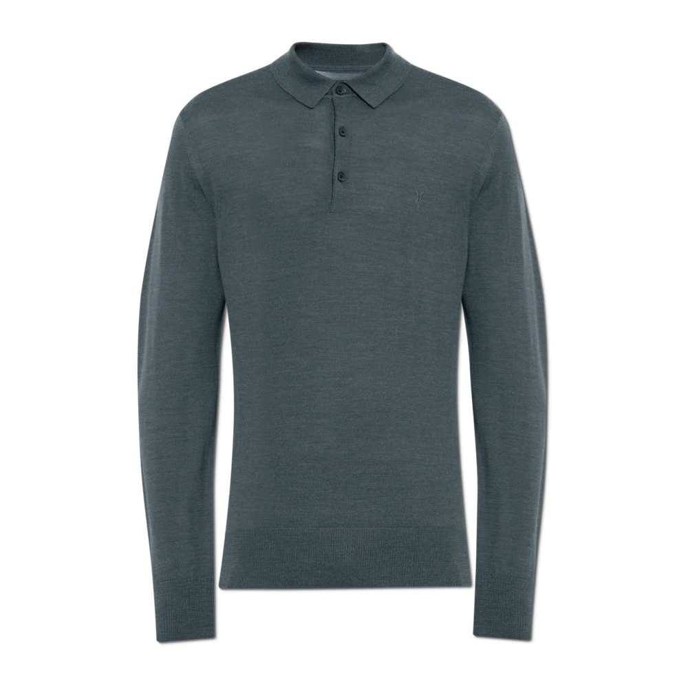 AllSaints Woltrui met Kraag Blue Heren