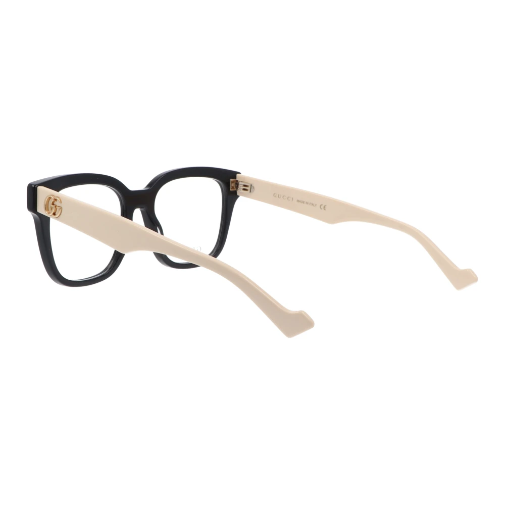 Gucci Vierkante Acetaat Brillen White Unisex