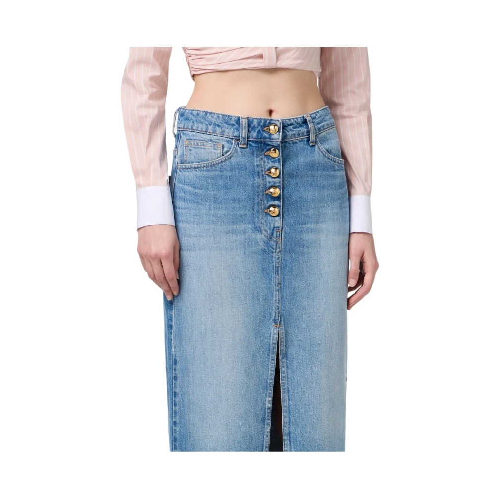 Elisabetta Franchi Spijkerrok Blue Dames