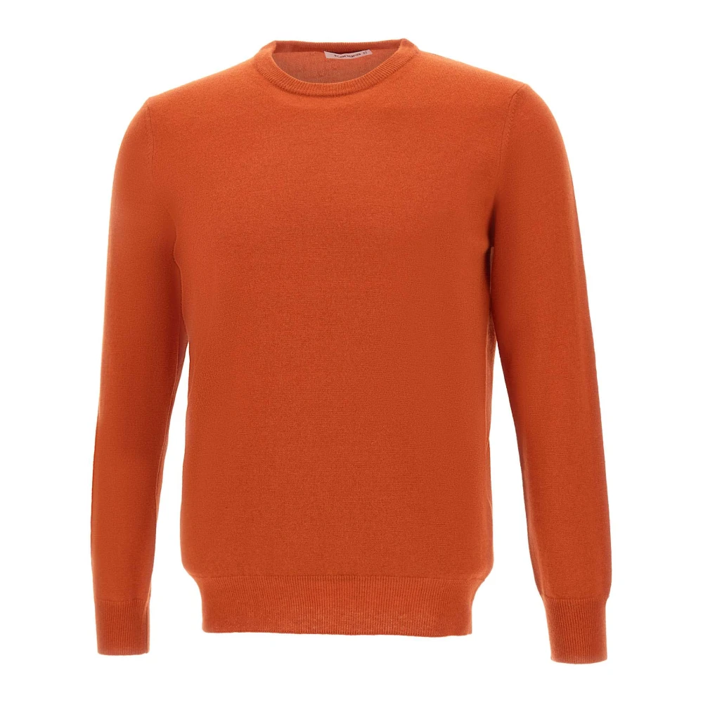Kangra Herr Orange Stickade Tröjor 5XL, Ulltröja