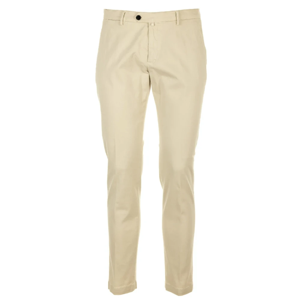 Briglia Katoenen Broek met Schuine Zakken Beige Heren