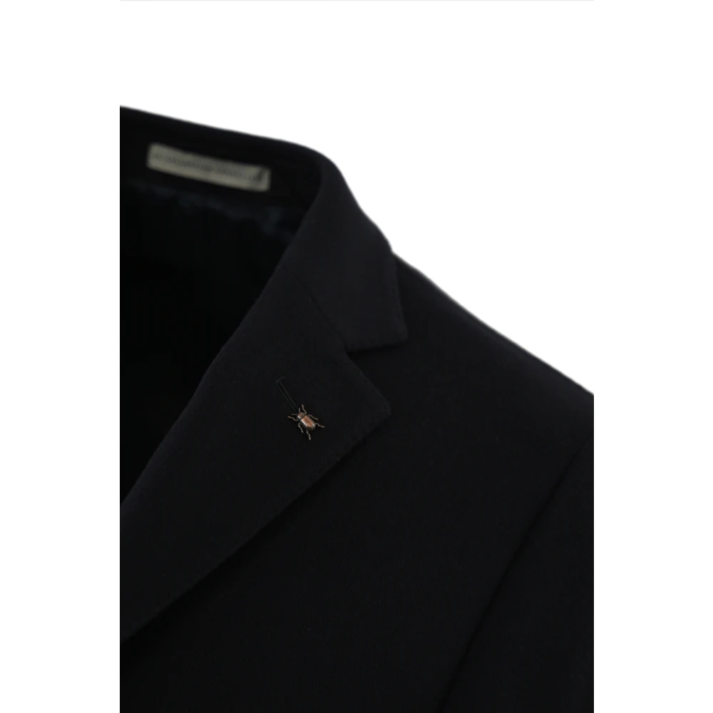 Corneliani Blauwe wollen jas klassieke stijl Blue Heren