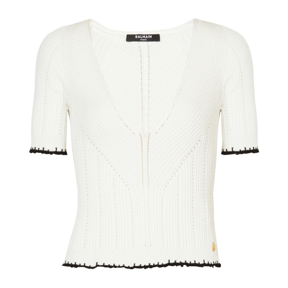 Balmain Gebreide top White Dames