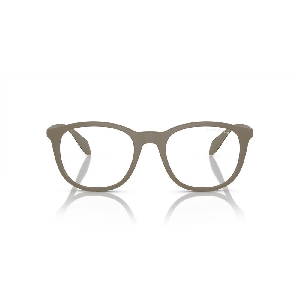 Emporio Armani Matte Grijze Zonnebril met Grijze Clip-On Gray Heren