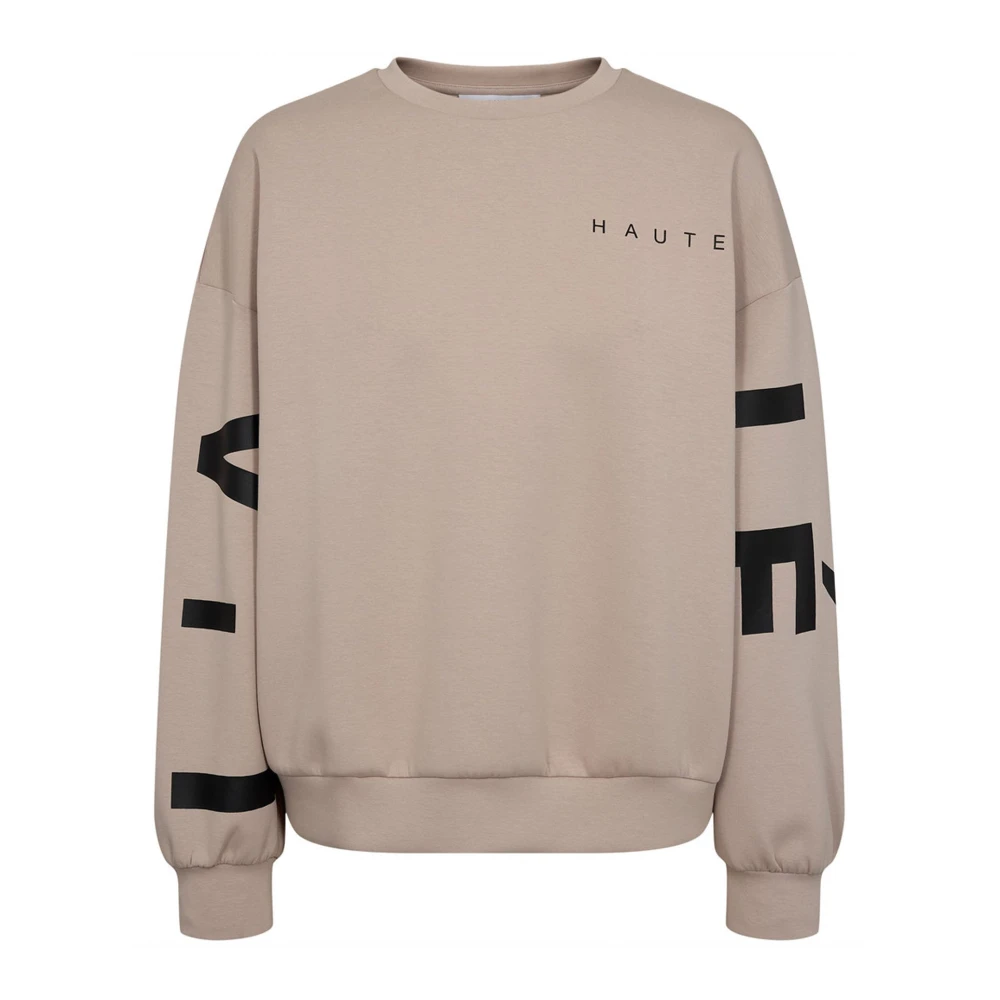 Haute L'amitié Women's Beige Sweatshirts, Xs, Sweatshirts