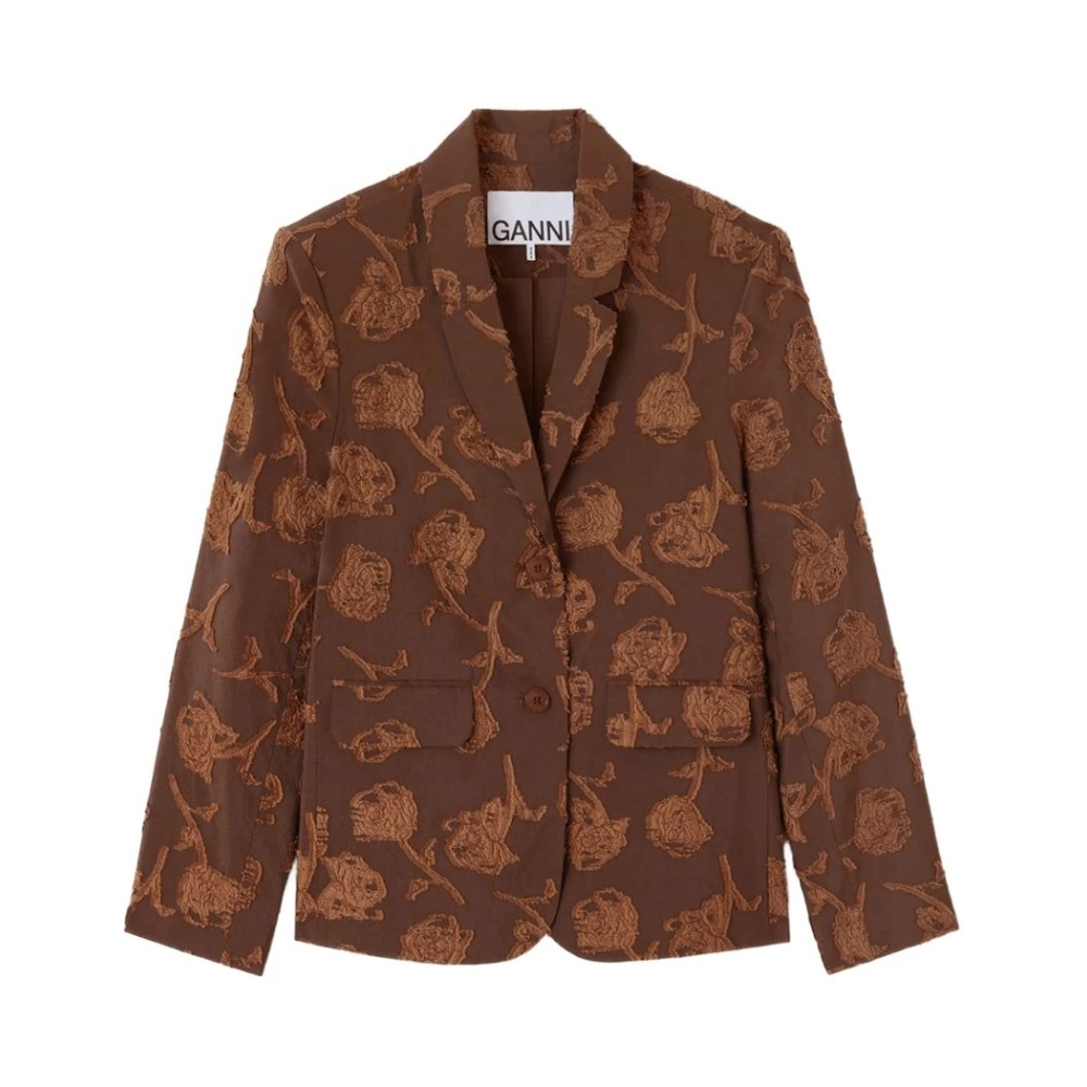 Ganni Donna Marrone Giacche, S, New,