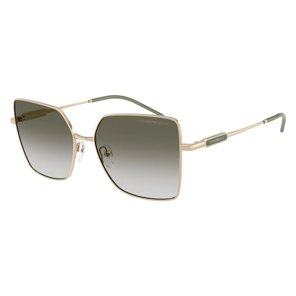 Emporio Armani Gold/Green Ea2179 30132A Woman Sunglasses Metal Squared Normal Nuanced - Image 3