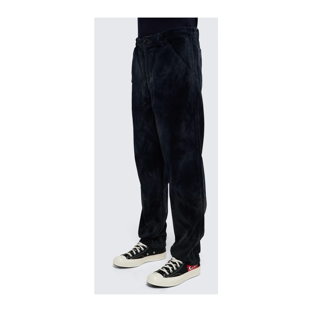 Comme des Garçons Blauwe Corduroy Broek met Zakken Blue Heren