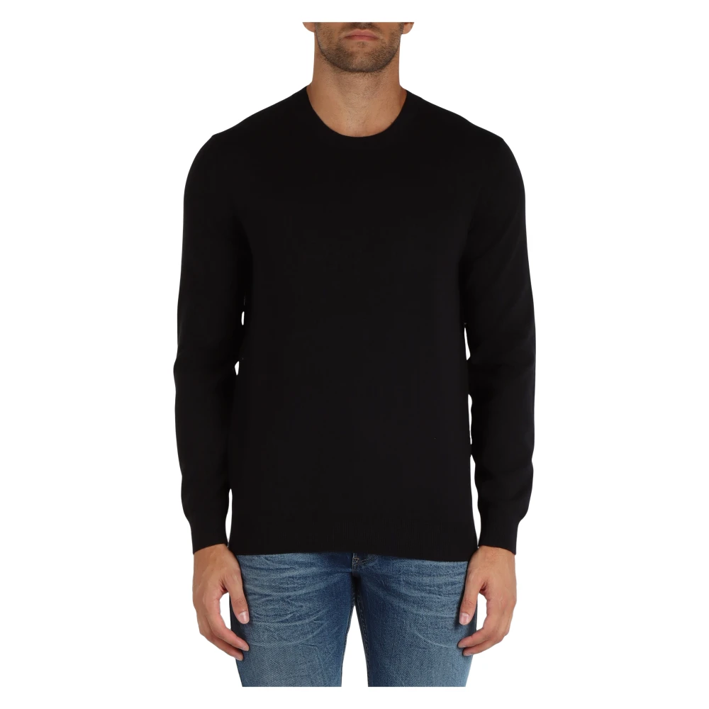 Replay Premium Katoenen Crewneck Sweater Black Heren