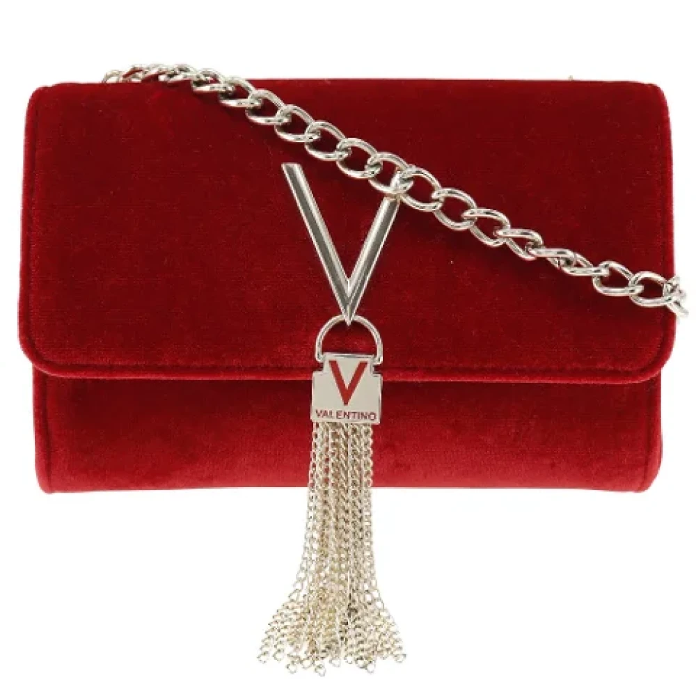 Valentino Vintage Pre-owned Canvas crossbody-bags Red Dames