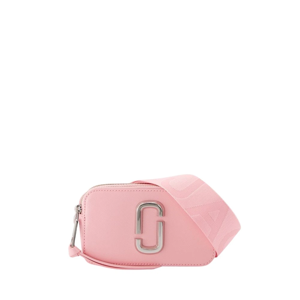 Marc Jacobs Rosa Saffiano Läder Crossbody Väska Pink, Dam