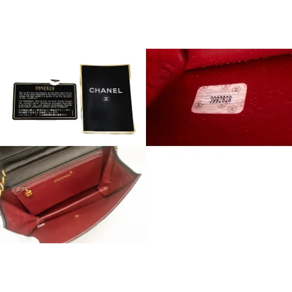 Chanel Vintage Pre-owned Leather chanel-bags Black Dames