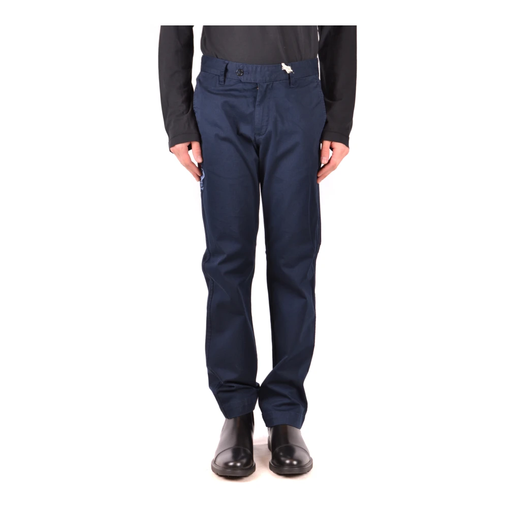 La Martina Blue Slim-Fit Trousers - Male - Slim-Fit Trousers - W32 - Trousers