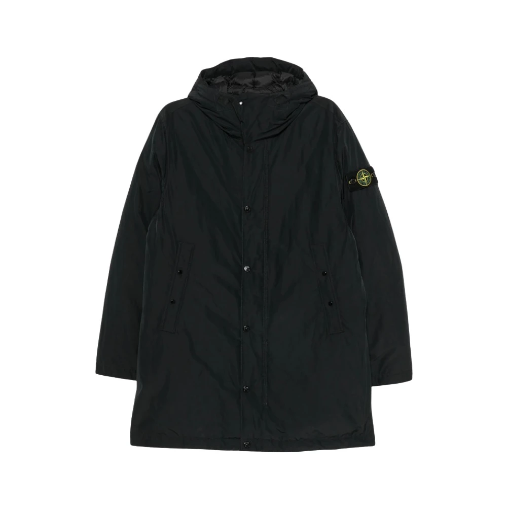 Stone Island Men's Micro Twill Hooded Parka - Black V0029 - S - Image 3