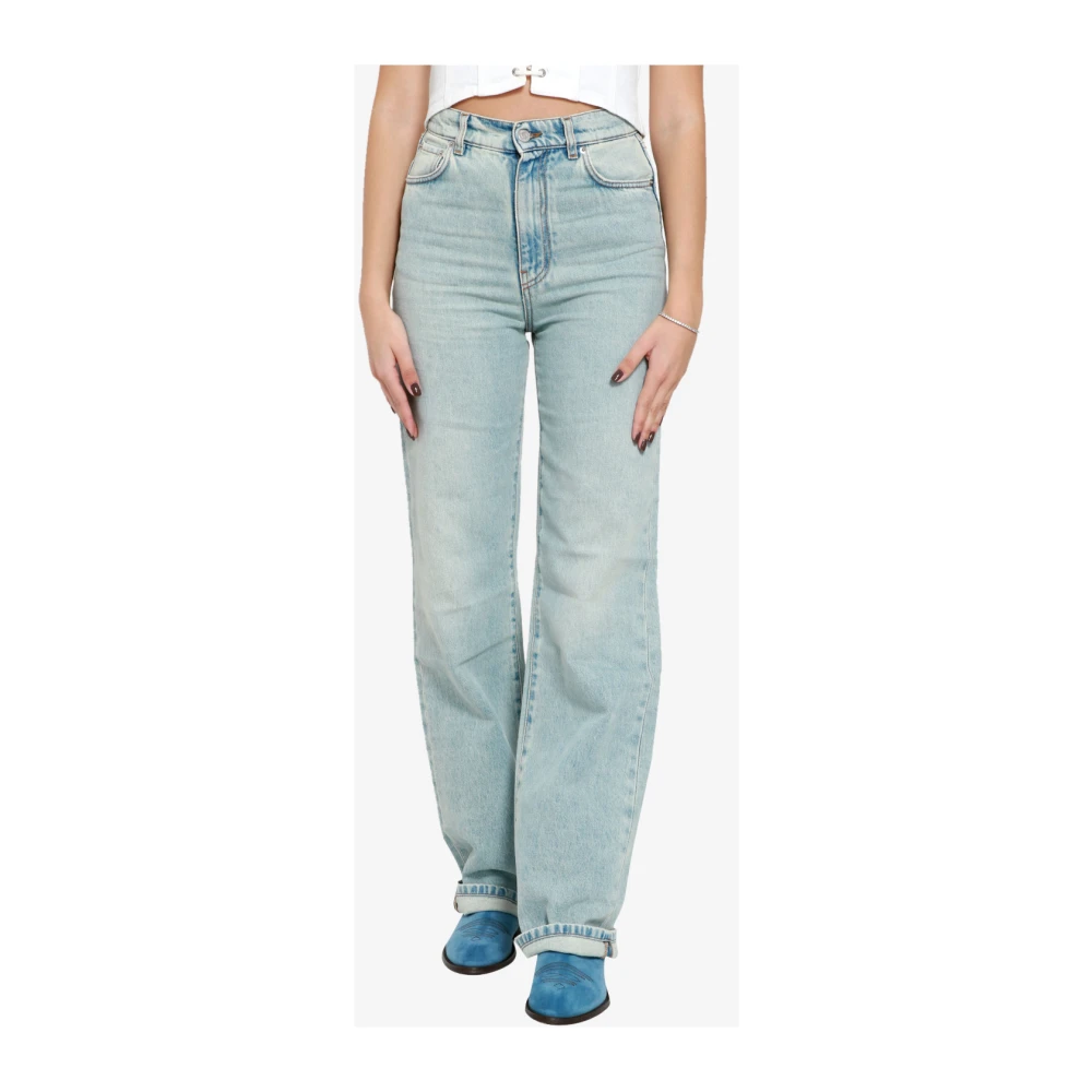 Mauro Grifoni Straight Jeans Blue Dames