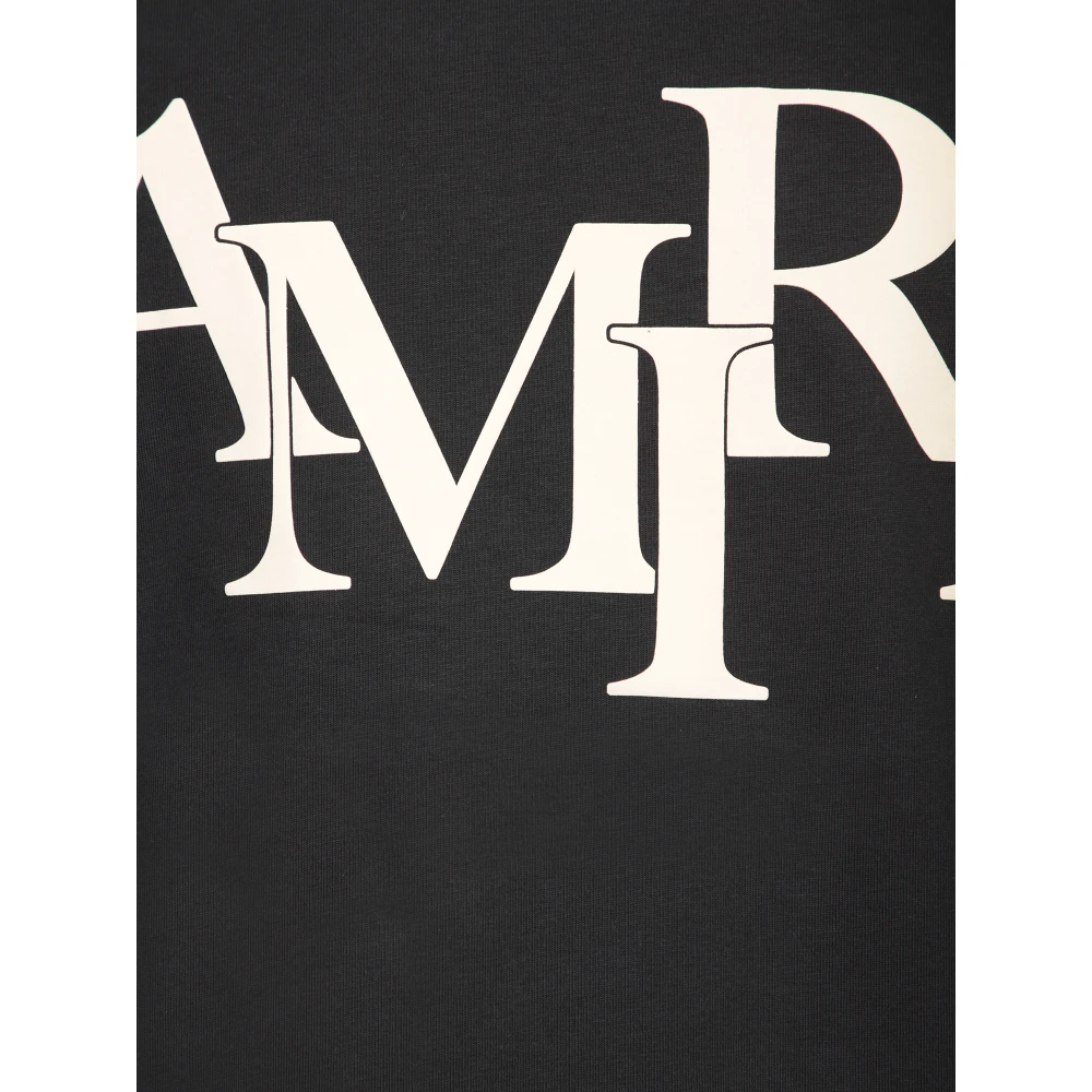Amiri Zwarte T-Shirt Urban Style Black Heren