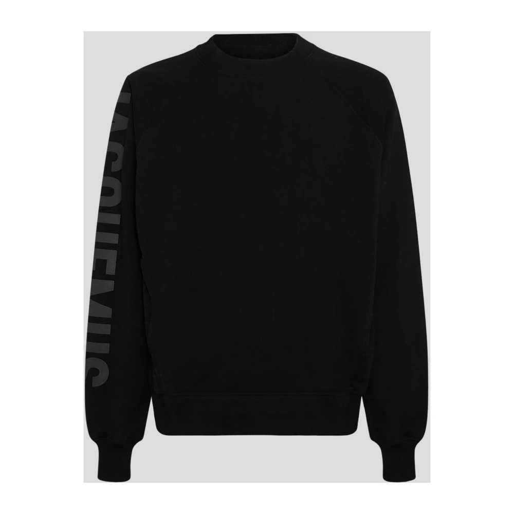Jacquemus Katoenen Typo Sweatshirt Black Heren