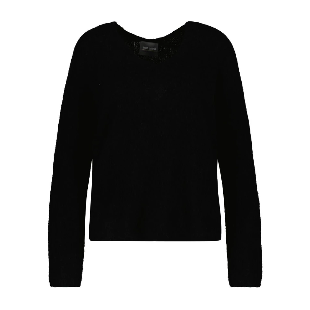 Mos Mosh - Mmthora V-Ausschnitt Strickpullover - Knitwear - Herren - Schwarzk - S - Bild 6