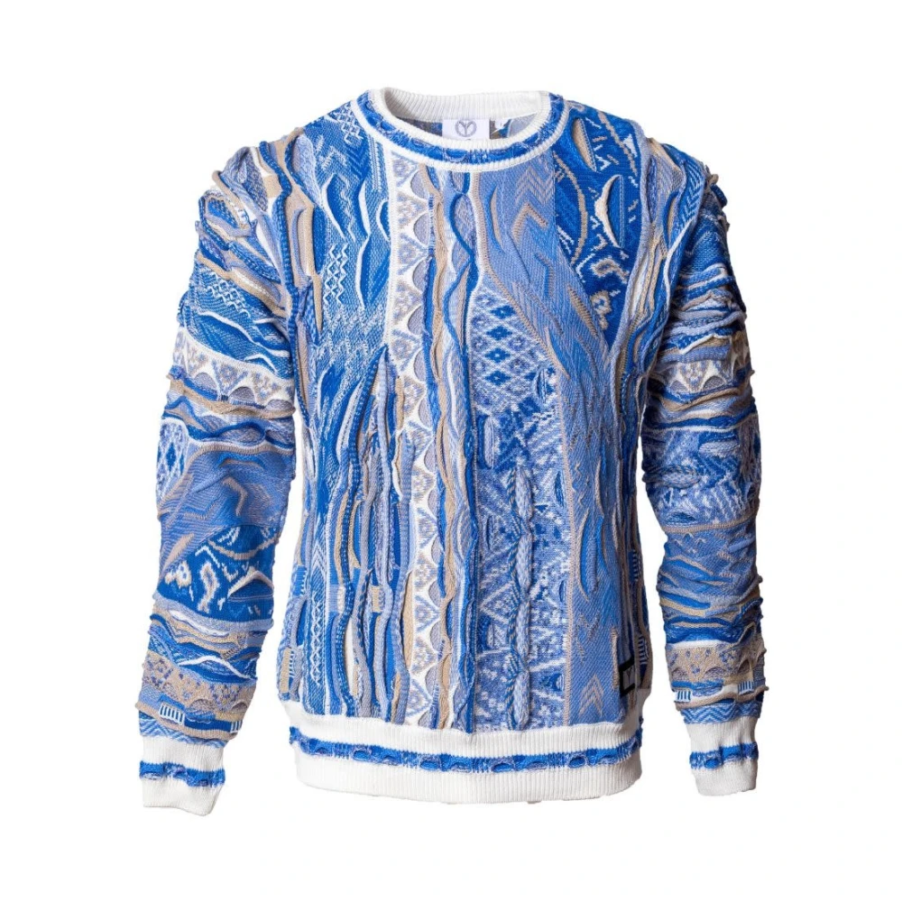 Carlo colucci Lichtblauwe Sweater met Stijl C11712 Multicolor Heren