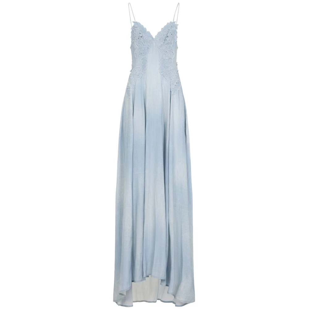 Ermanno Scervino Lichtblauwe Elegante Jurk Blue Dames