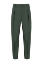 pantalon-en-laine-vert-fonce-coupe-large