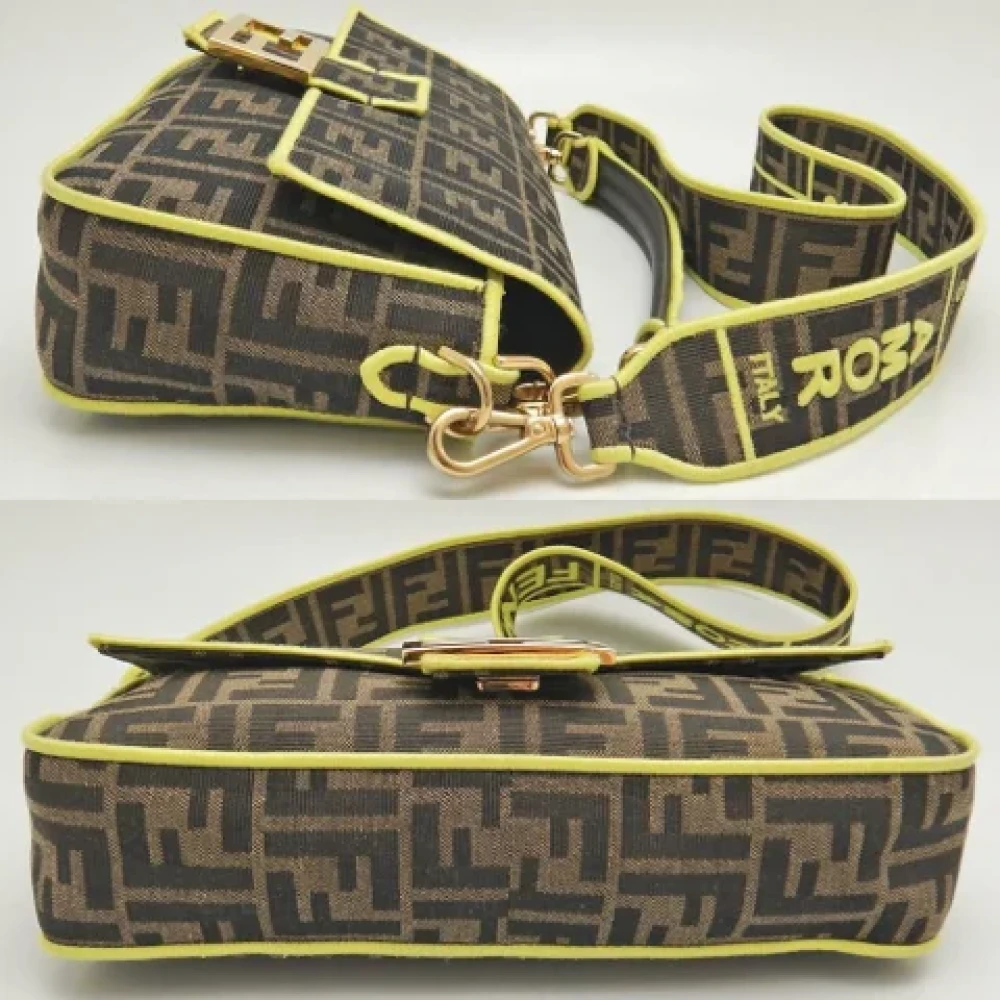 Fendi Vintage Pre-owned Fabric fendi-bags Beige Dames