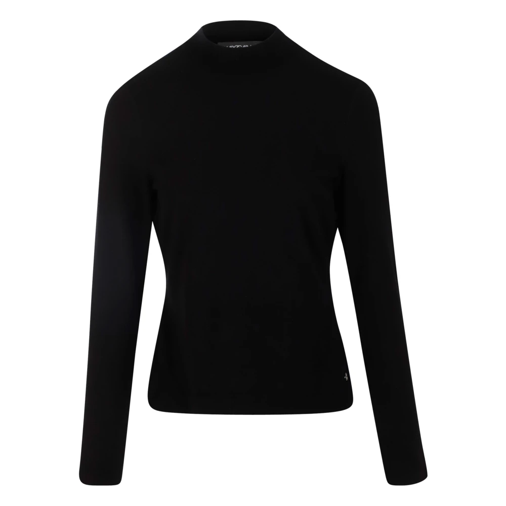 Marc Cain Elegante Trui Turtle Neck Sweater Black Dames