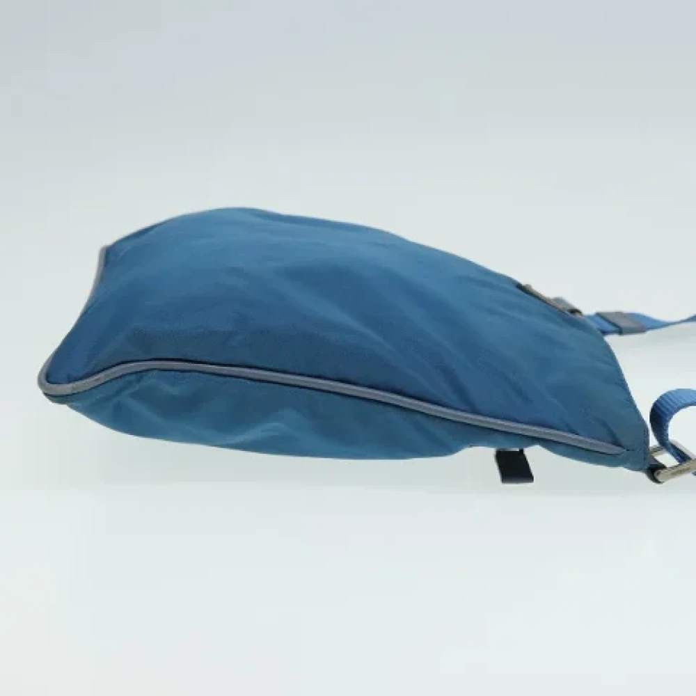 Prada Vintage Pre-owned Nylon prada-bags Blue Dames