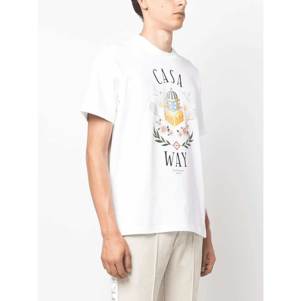 Casablanca Biologisch katoenen T-shirt White Heren