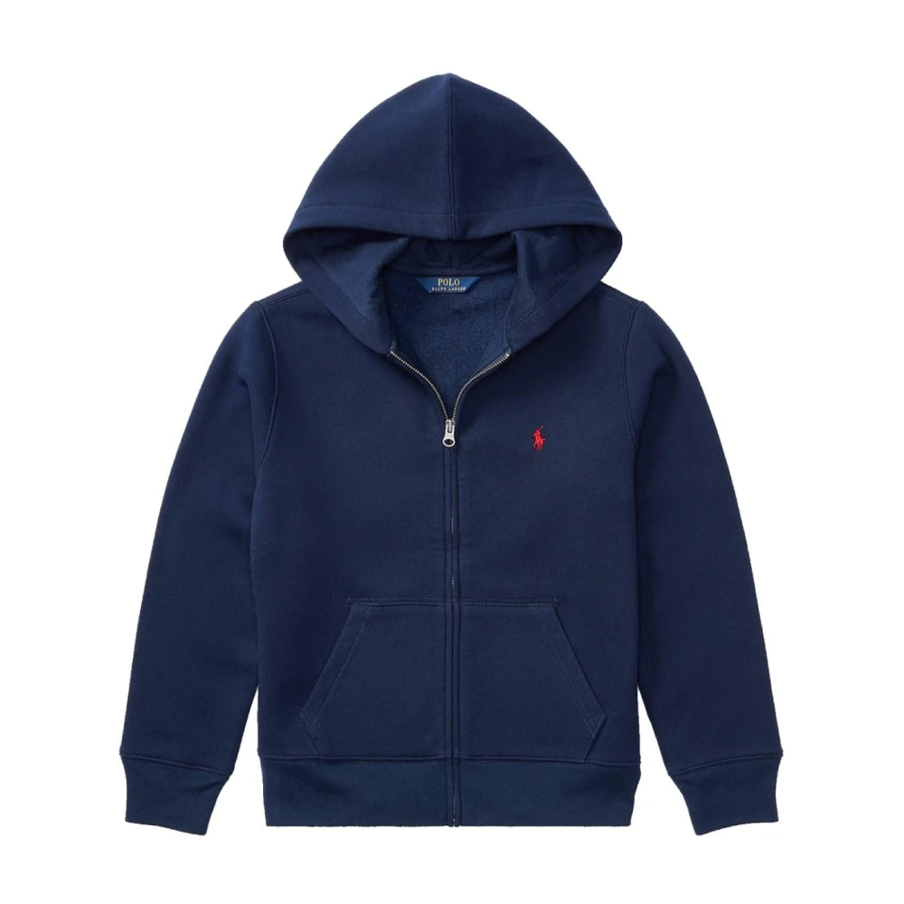 Polo Ralph Lauren Boys Blue Kids Sweatshirts, 7 Y, Full-Zip Hoodie