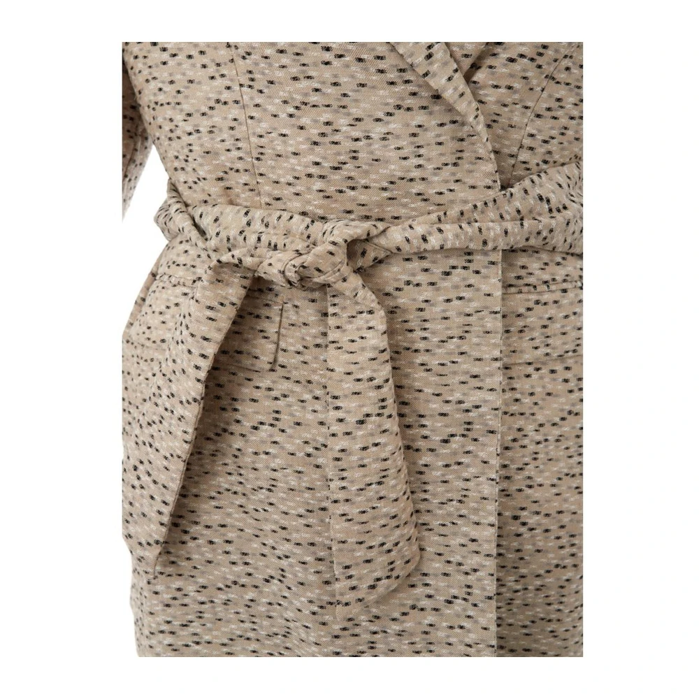 Lardini Elegante Linnen Jas in Beige Dames
