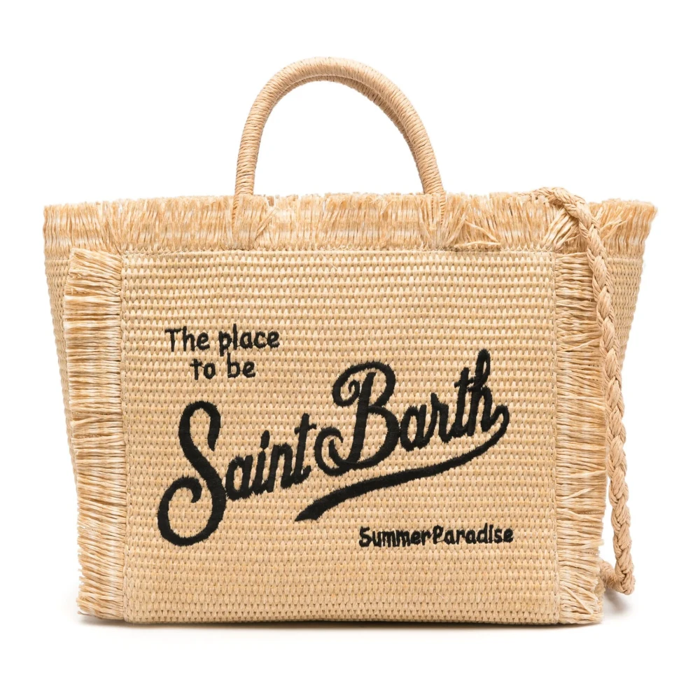 MC2 Saint Barth Colette Straw Beach Bag Beige Dames