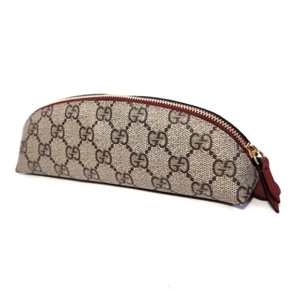 Gucci Vintage Pre-owned Fabric home-office Beige Dames