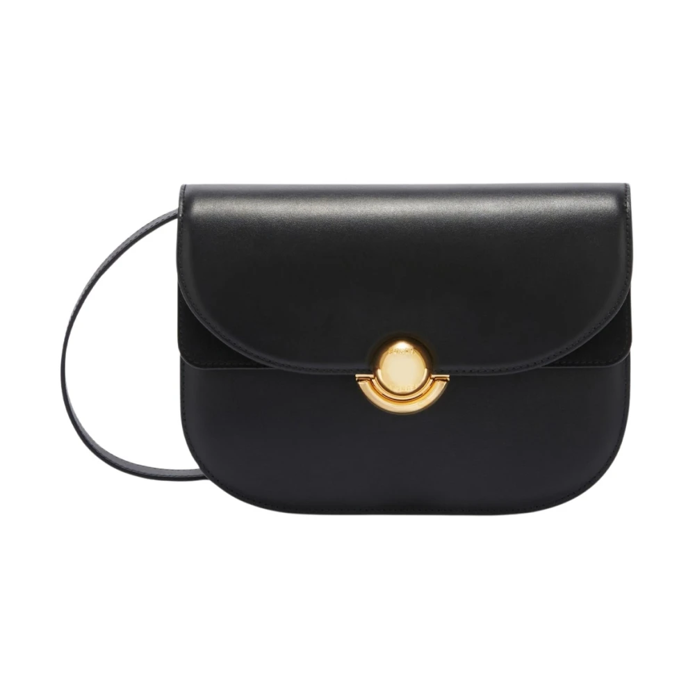 Furla Zwarte leren schoudertas met Boule sluiting Black Dames