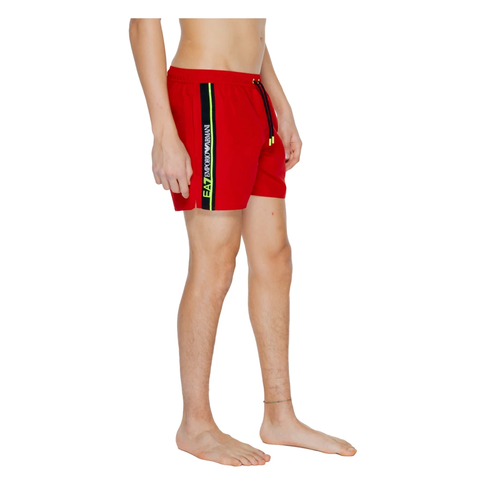 Emporio Armani EA7 Heren Zwemkleding Lente Zomer Collectie Polyester Red Heren