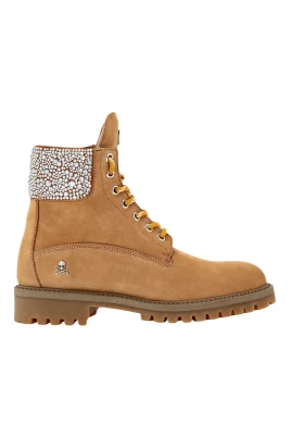 Nabuk Boots Low Flat Crystal The Hunter