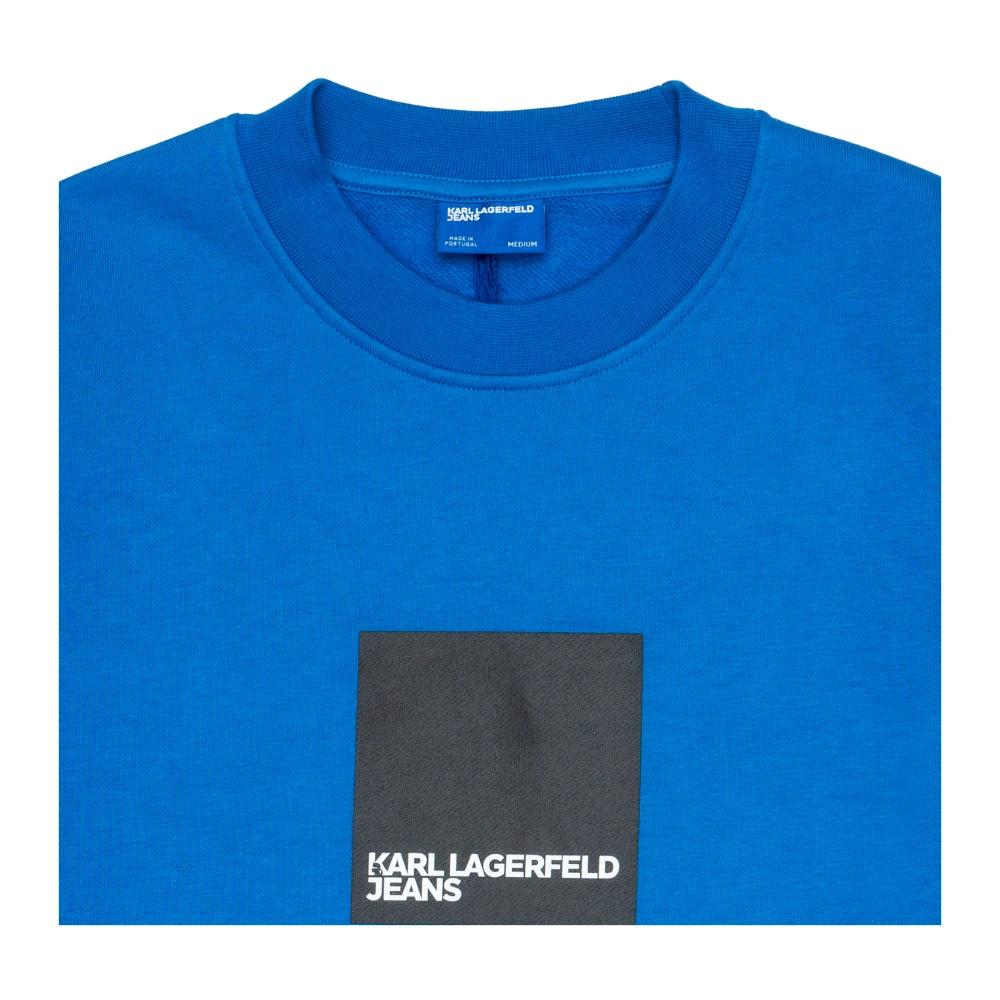 Karl Lagerfeld Katoenen gebreide kleding en sweatshirts Blue Heren