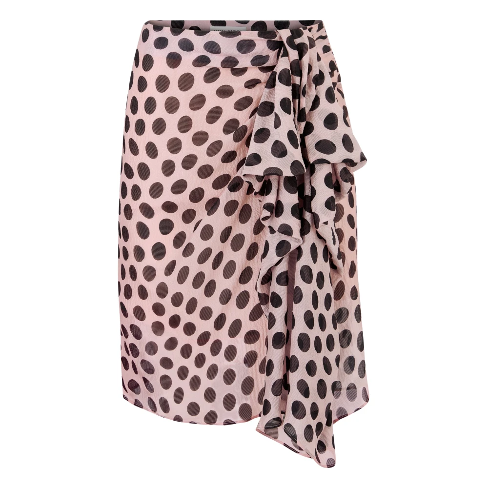 Nina Ricci ROK MET Asymmetrische Strik Multicolor Dames