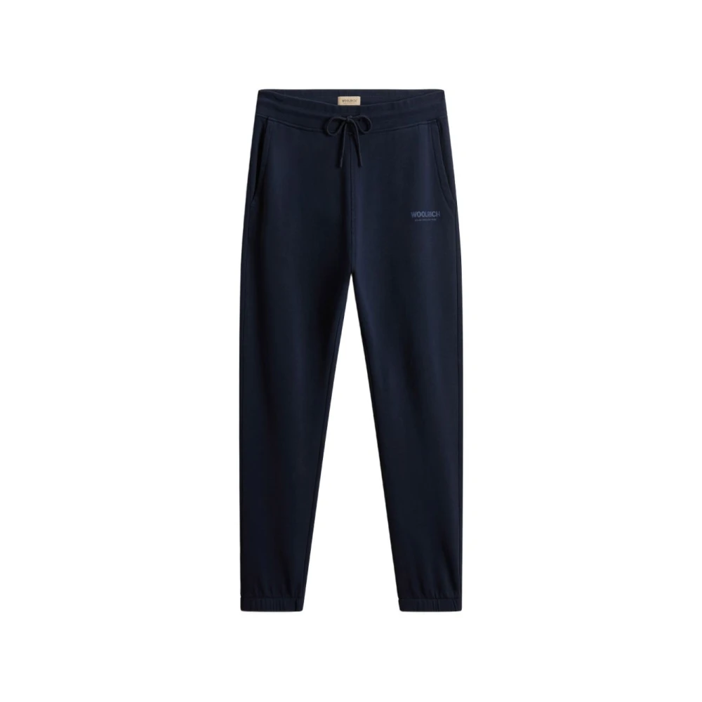 Woolrich Men's Blue Fleece Sweatpant - Sweatpants - S - Trousers