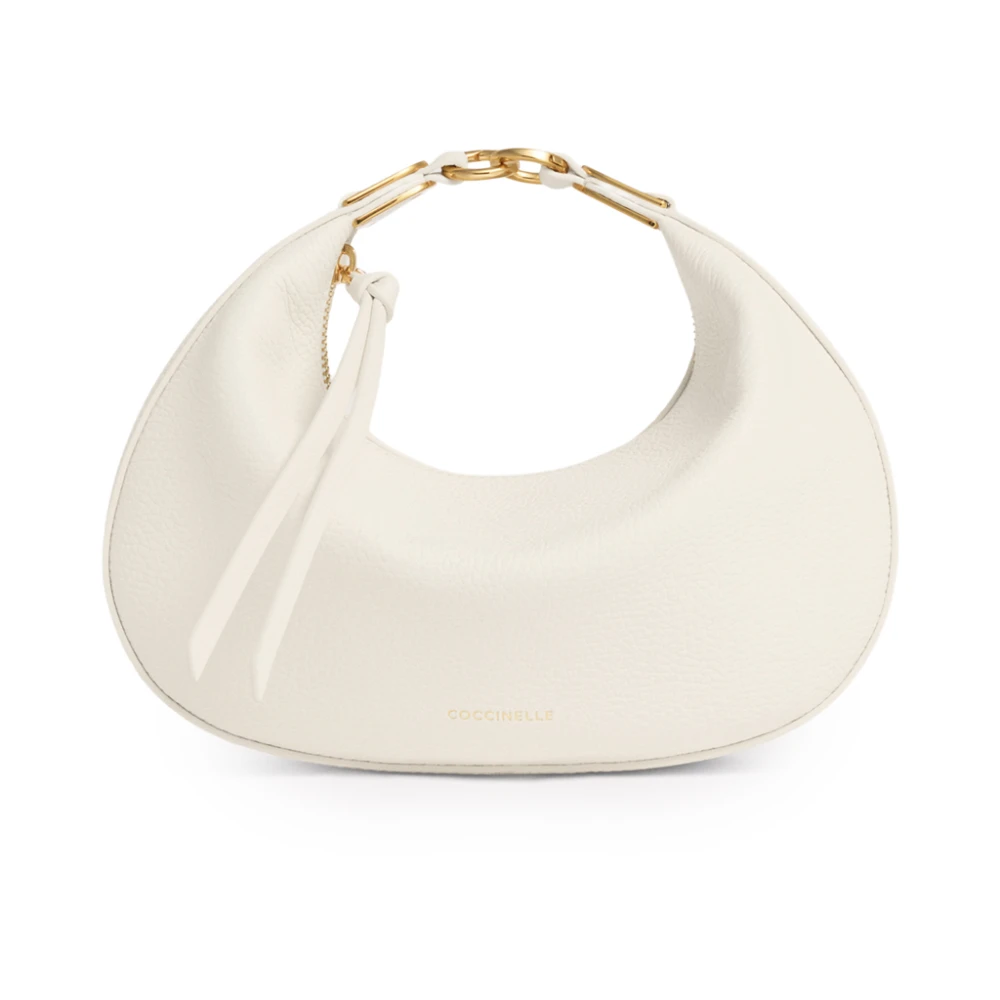 Coccinelle Women's White Handbags, One Size, Mini Bag Grained Leather
