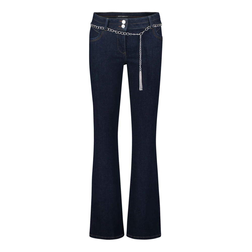 Betty Barclay Slim Fit Jeans met Riem Blue Dames