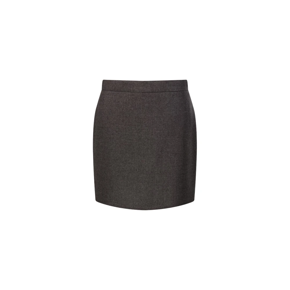 Max Mara Sacinoso Mini Skirt - Female - Short Skirts - Brown - S - Skirts