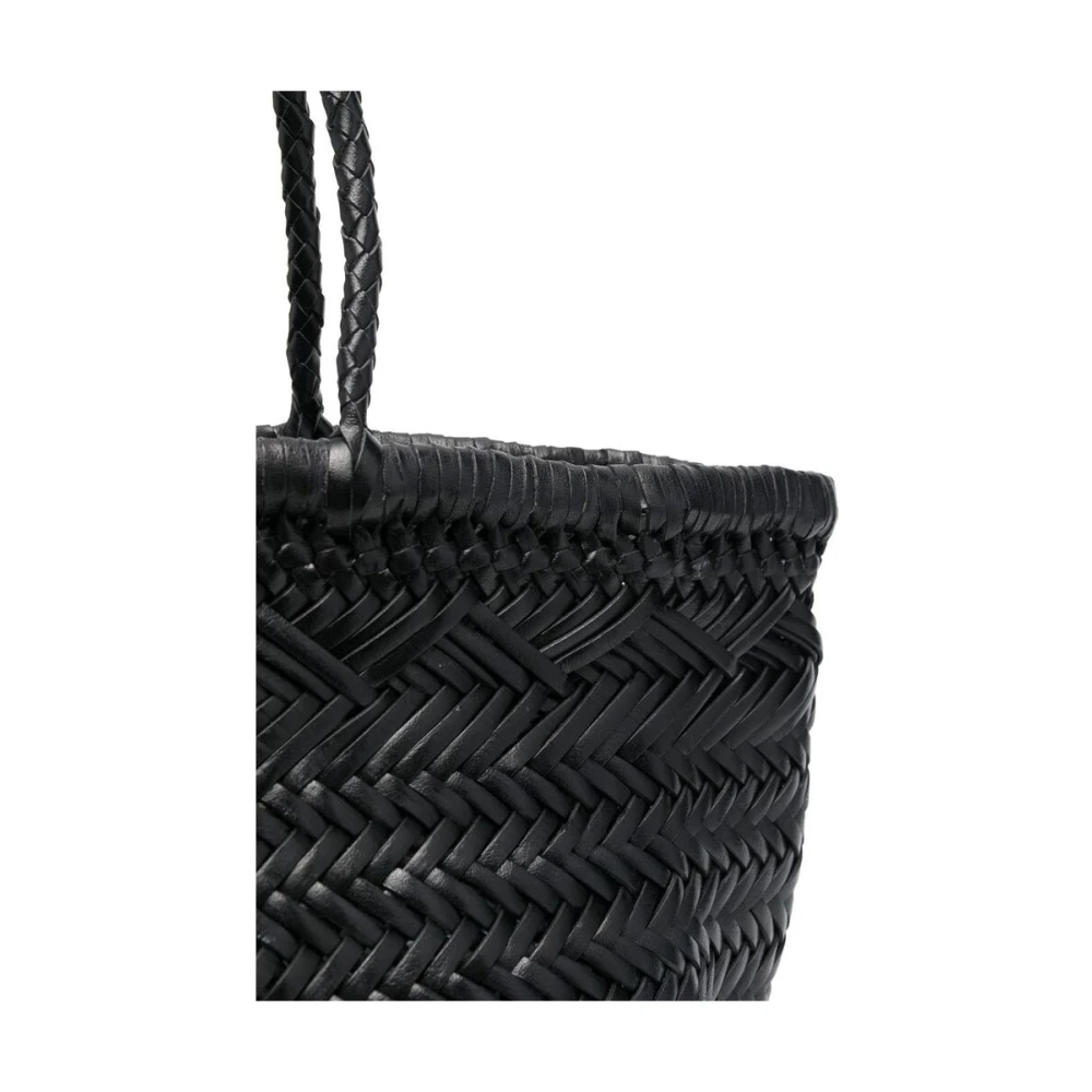 Dragon Diffusion Geweven leren tas Black Dames