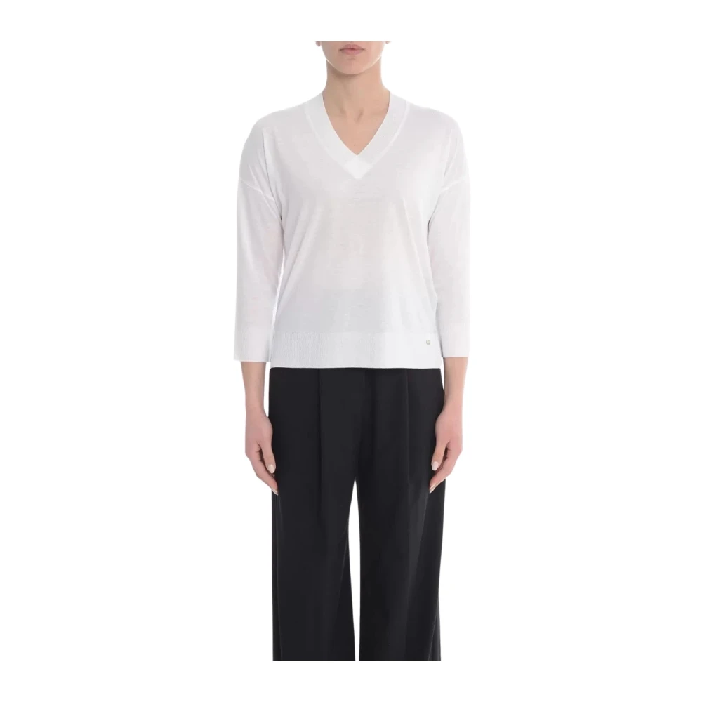 Herno Donna Bianco Maglie, M, New,