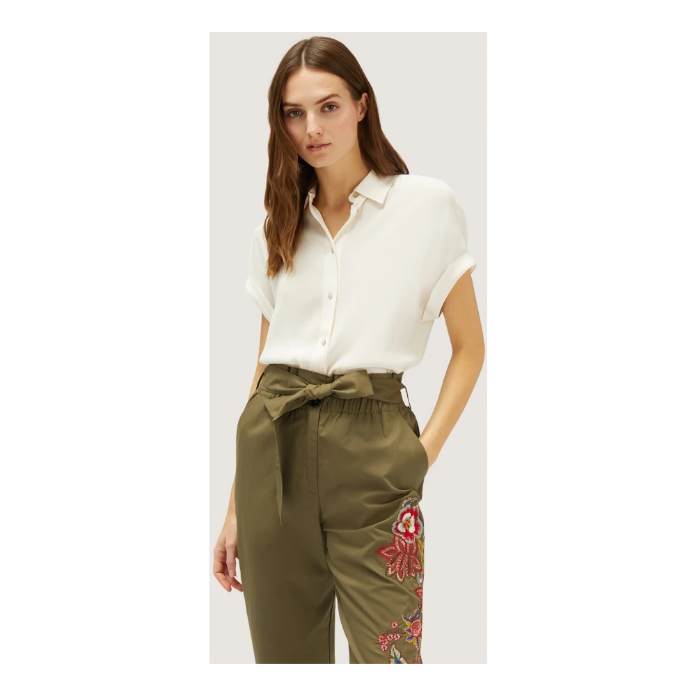 Motivi Blouse met Kimono-mouwen White Dames