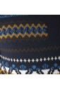 pull-col-rond-bleu-multicolore-tresse